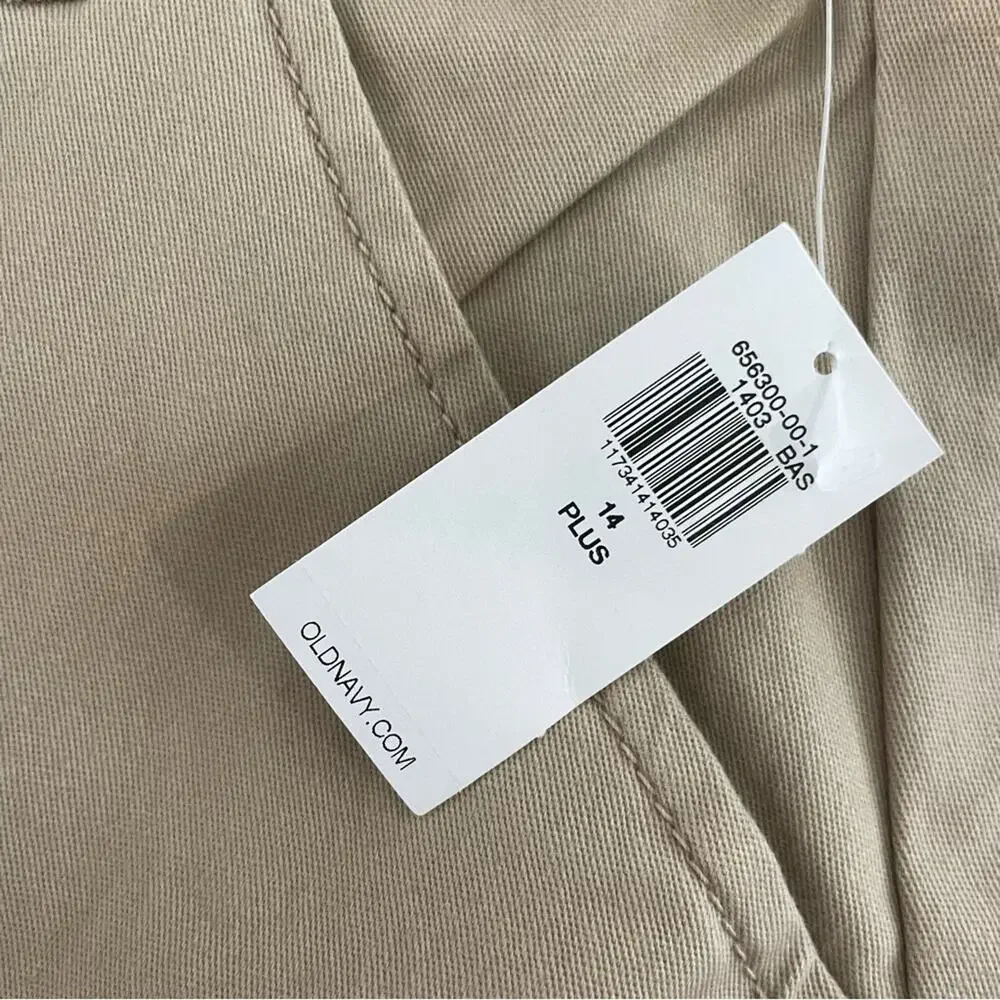 NWT Old Navy Khaki Pants Size 14 Plus Girls Kids Bootcut